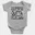 Straight Outta Chrompet Onesie/Romper in Grey Melange Color